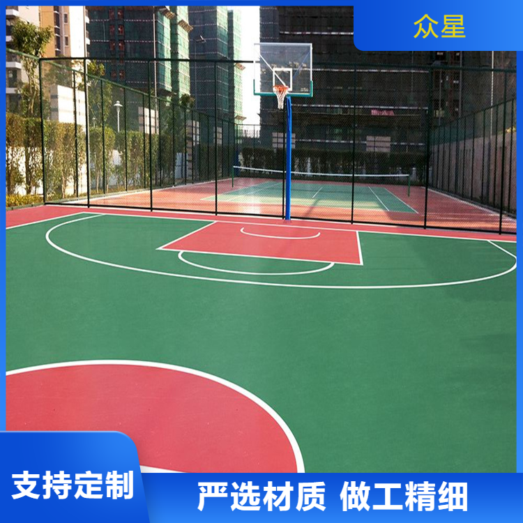 芜湖市学校塑胶跑道篮球场硅PU - 价格